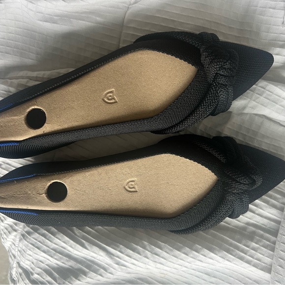 Rothy's Black Knot Point 11 flats brand new nvr worn original box size 10.5! - Picture 10 of 13